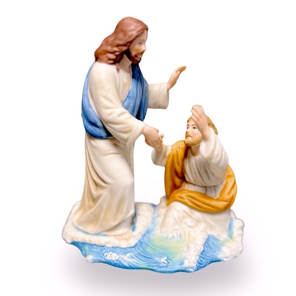 Home Interiors Other - 𐙚⋆˚✿˖° Jesus and Peter Figured 𐙚⋆˚✿˖°